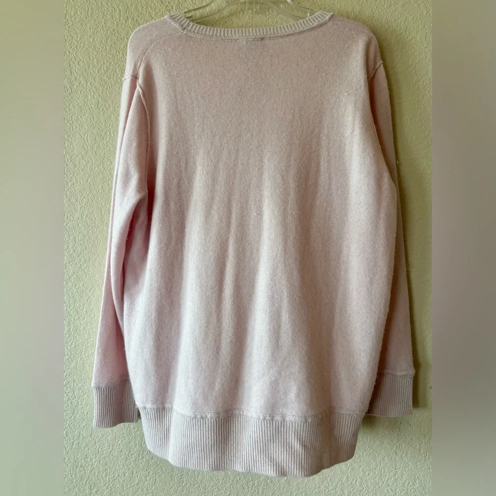MARTHA STEWART CASHMERE BLEND CREW NECK SWEATER PULLOVER TOP‎ Sz XL PINK